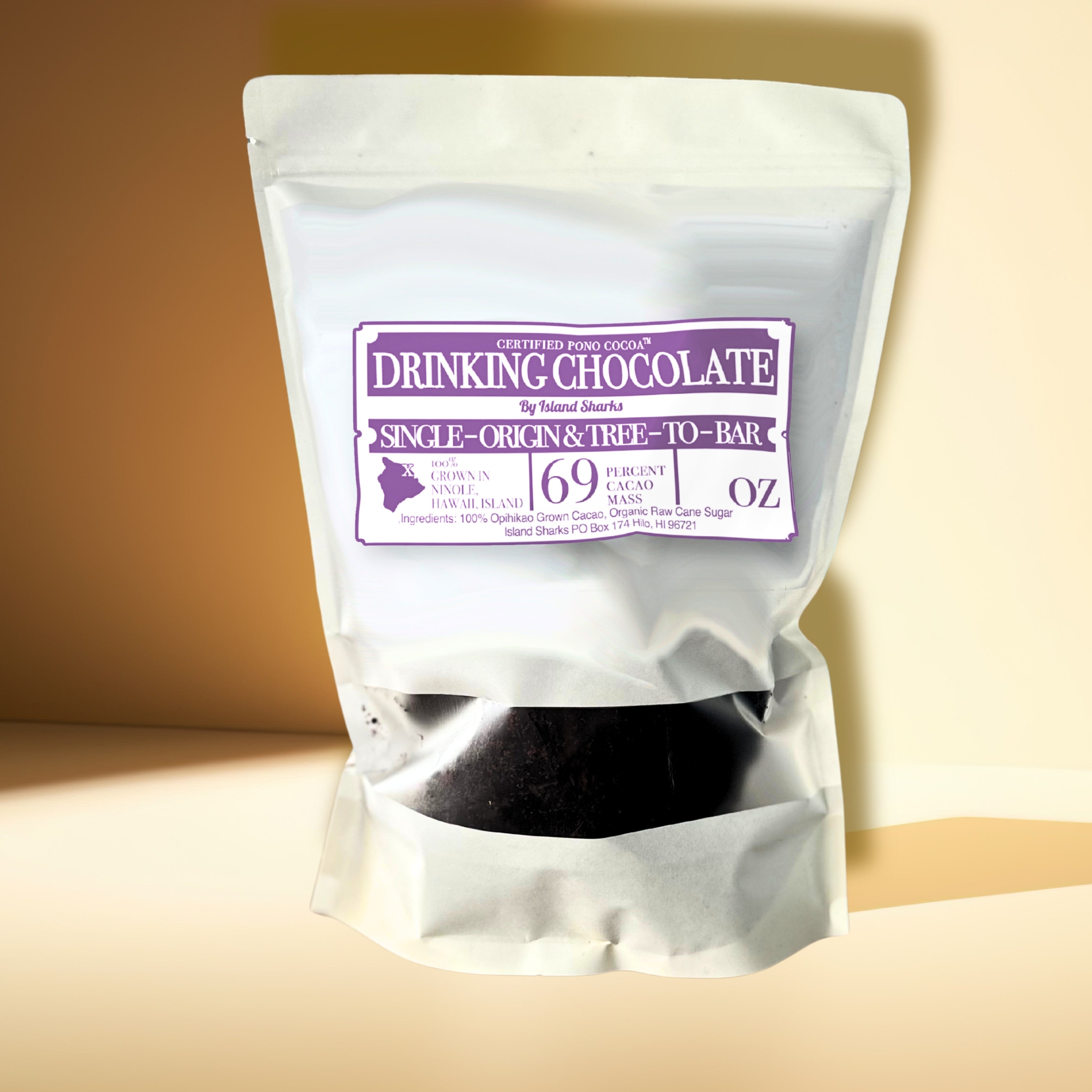 Hawaii Drinking Chocolate 92% or 69%