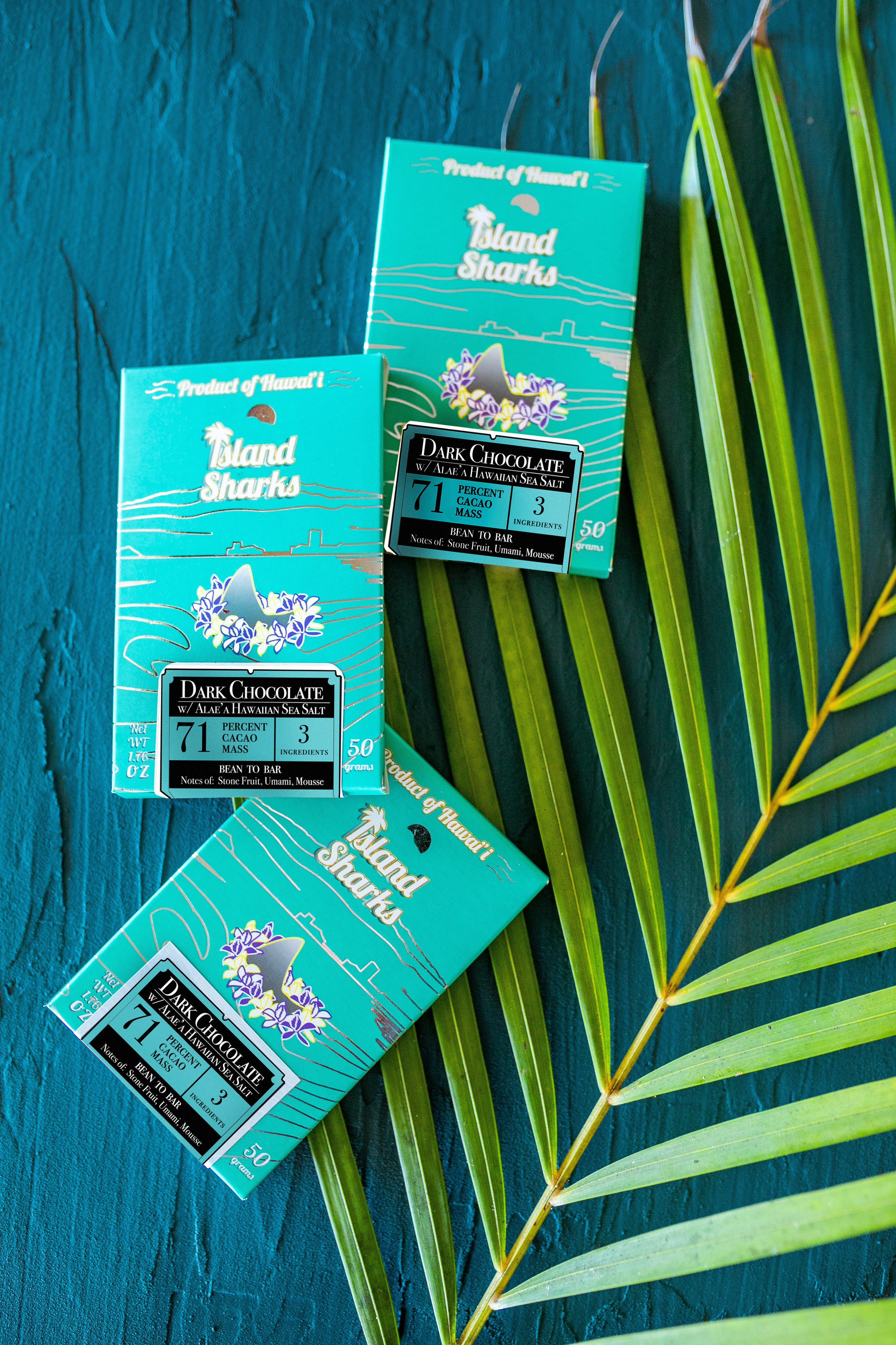 72% Hawaiian Dark Chocolate with Alaea (Sea Salt) 3-Pack!